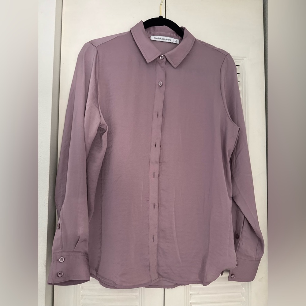 Calvin Klein Jeans Dusty Rose Button-Up Shirt